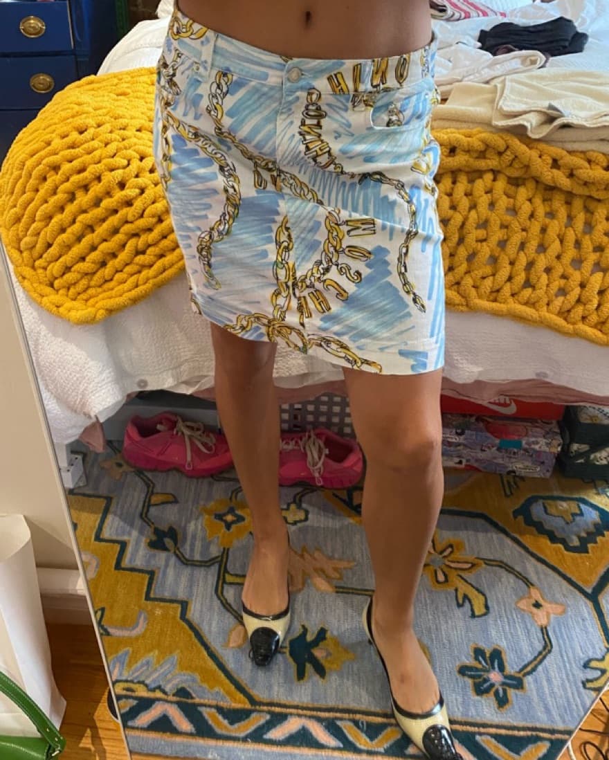 denim Moschino midi skirt - Image 3