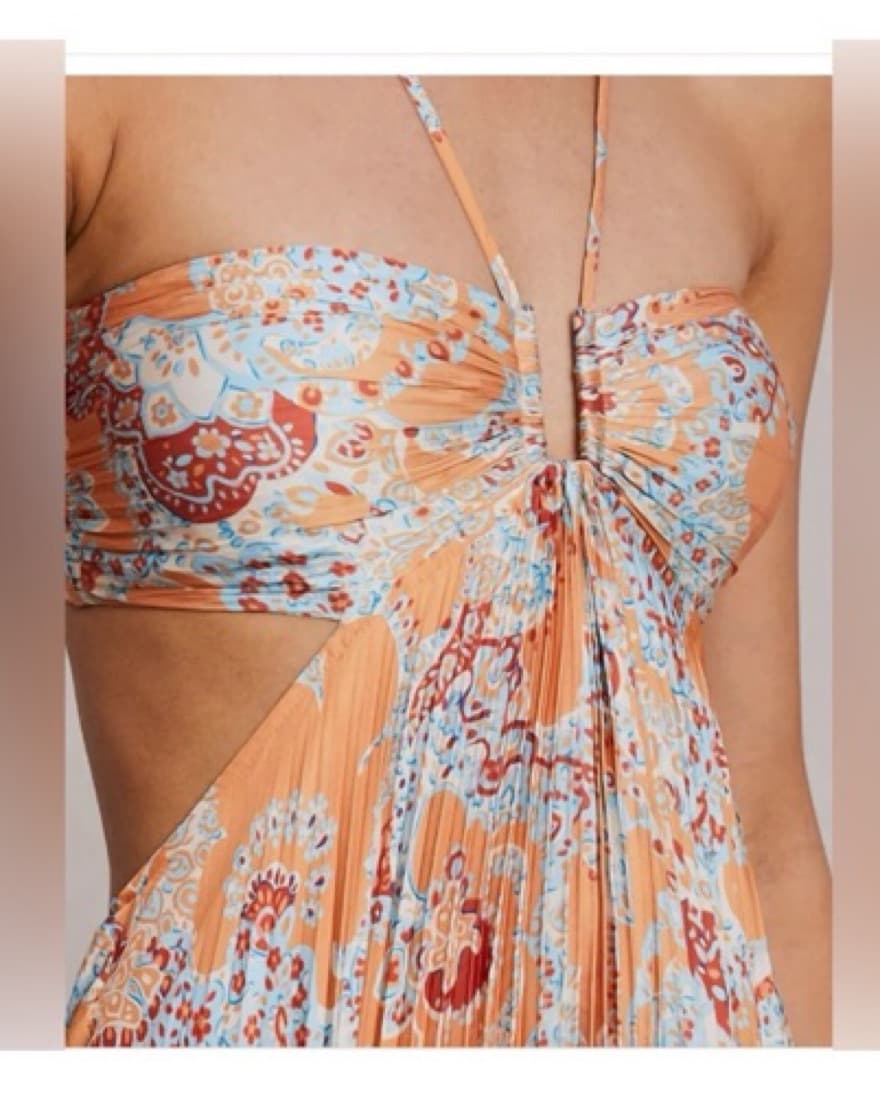  Moira Dress in Apricot Multi A.L.C. - Image 5