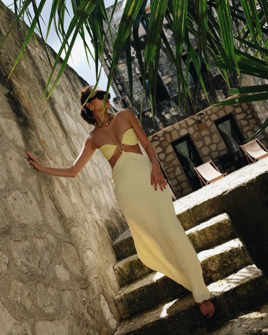 Voila Dress Baobab - Butter Yellow - Image 1