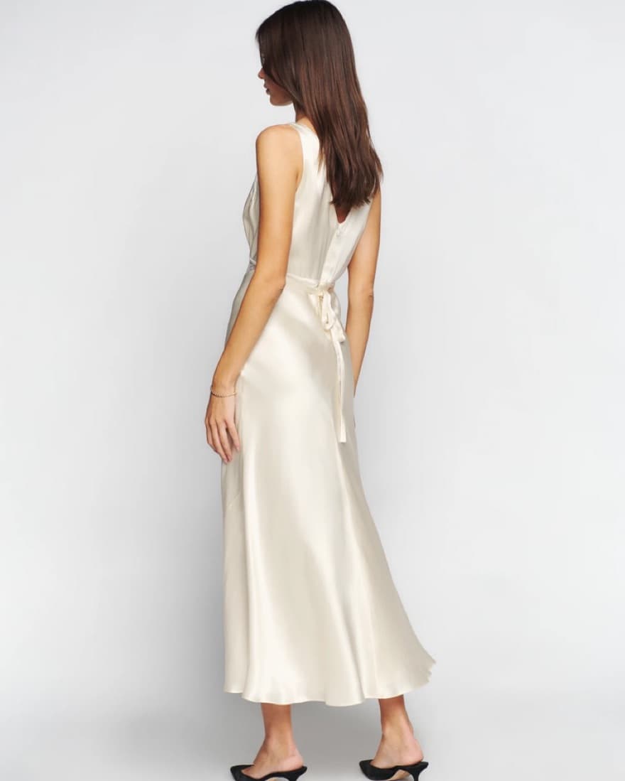Reformation Inara Silk Dress - Image 3
