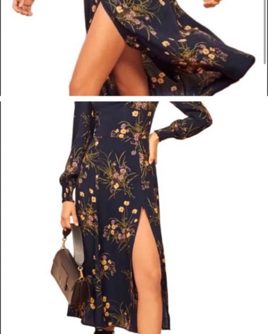 Reformation Wallflower Long Sleeve Dress - Image 3