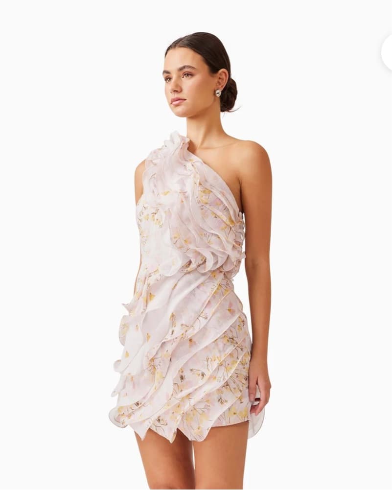 Tulsia Floral Mini Dress in Pink - Image 2