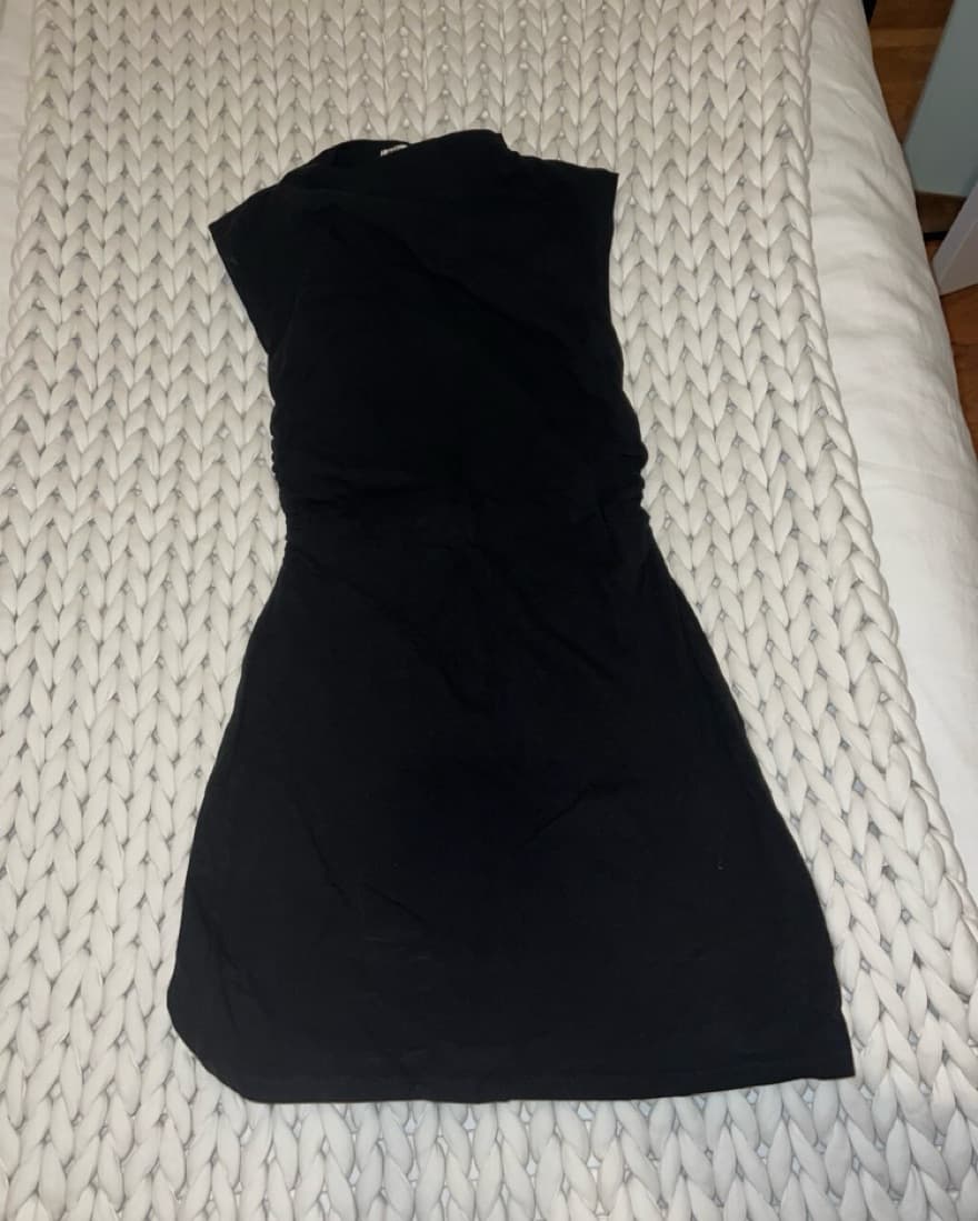 Reformation Alden Knit Dress (black) - Image 4