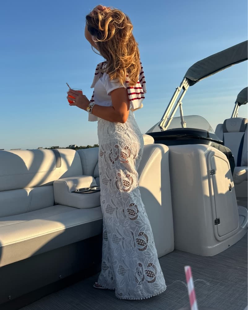 White Lace Pants - Image 2