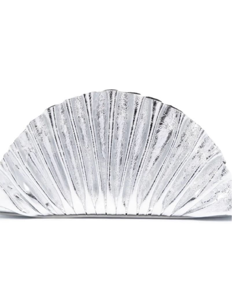 Cult Gaia Nala Silver Shell Clutch  - Image 1