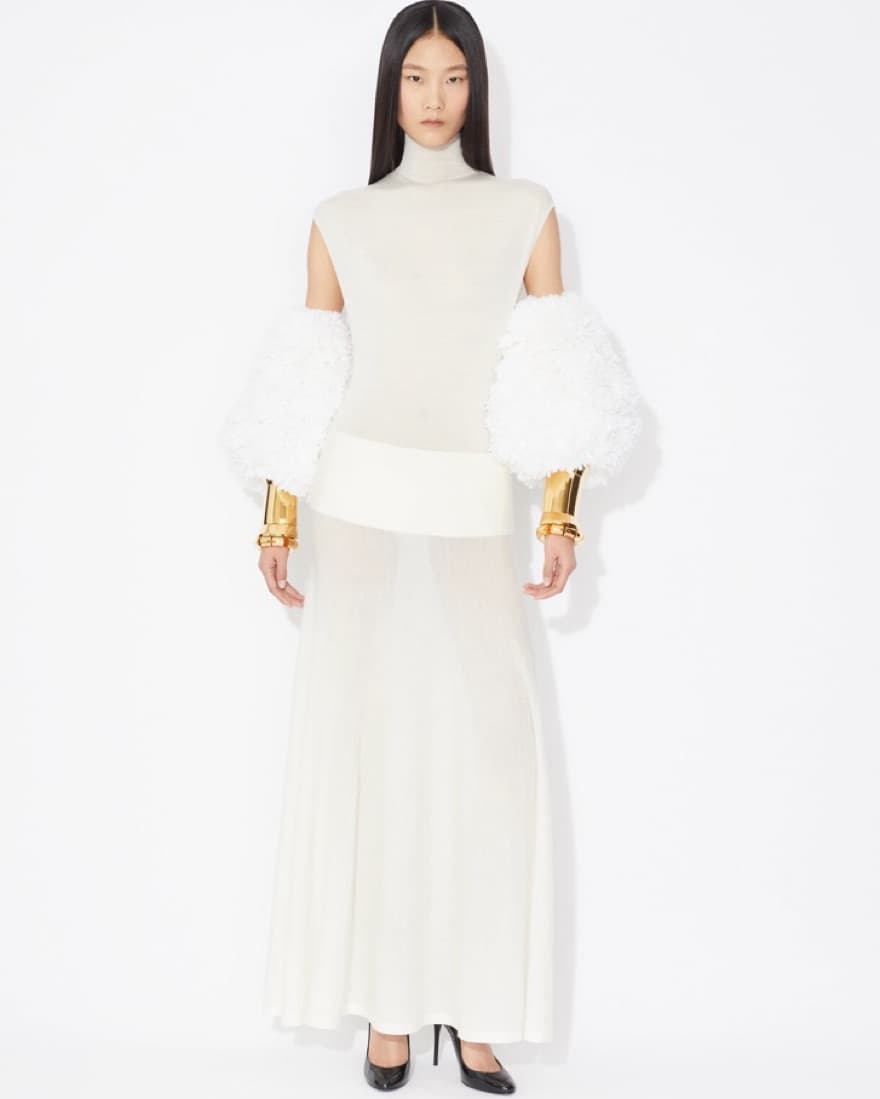 Alaia Wool Skirt And Bodysuit - Image 3