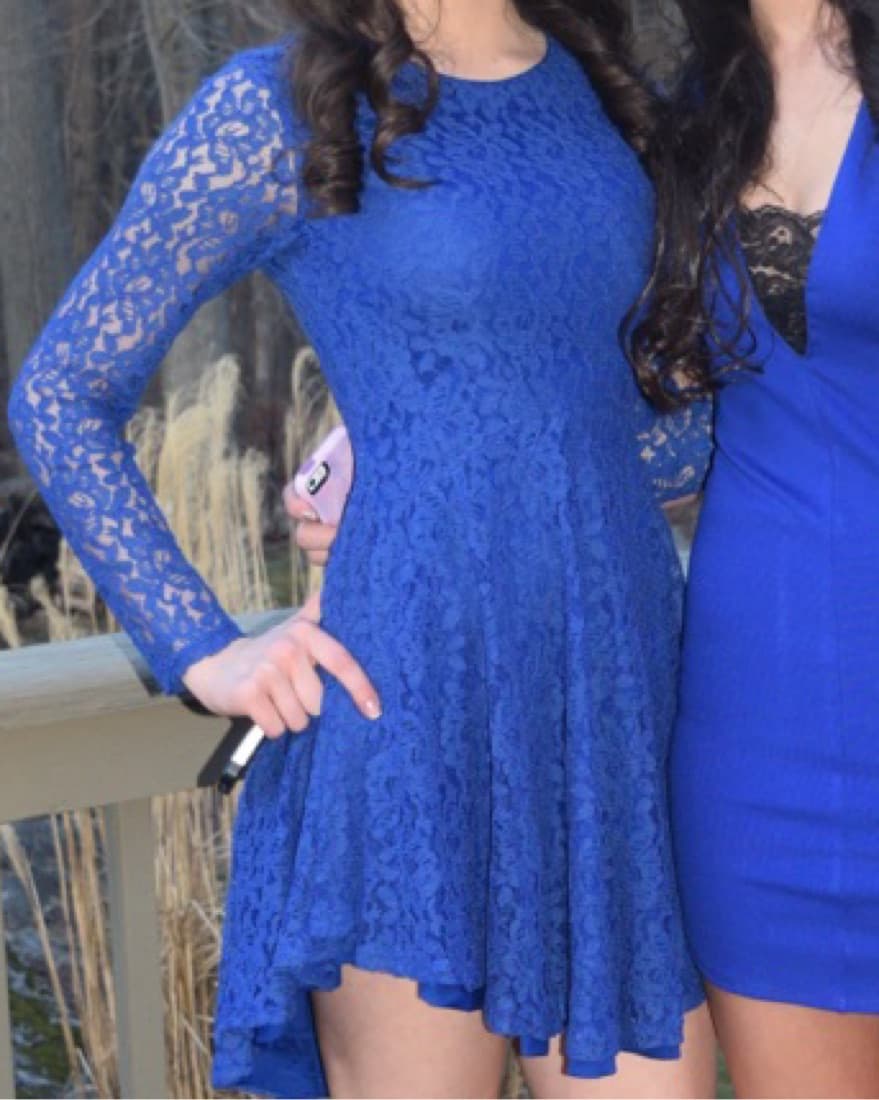 Blue Lace Dress  - Image 1