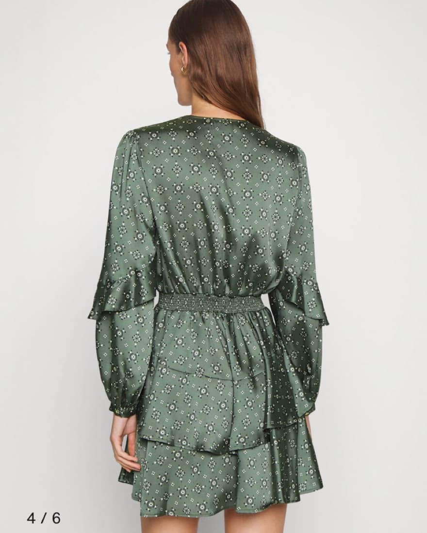 Claudia Pierlot Green Silk Dress - Image 2