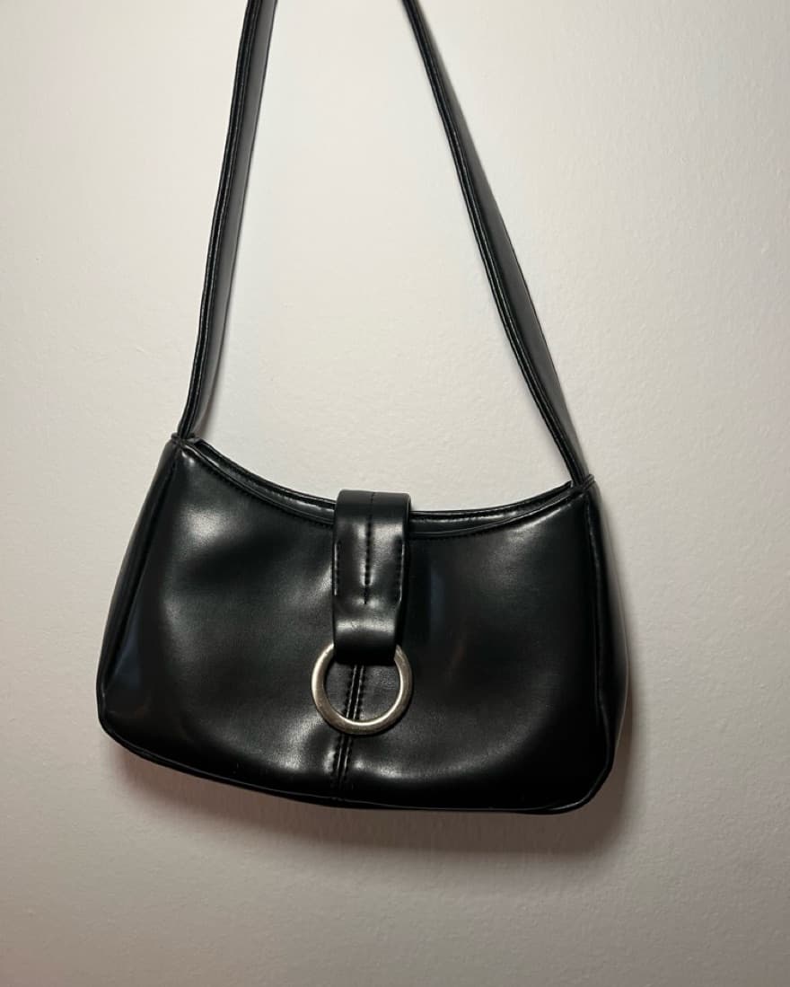 Mini Black Shoulder Bag - Image 1