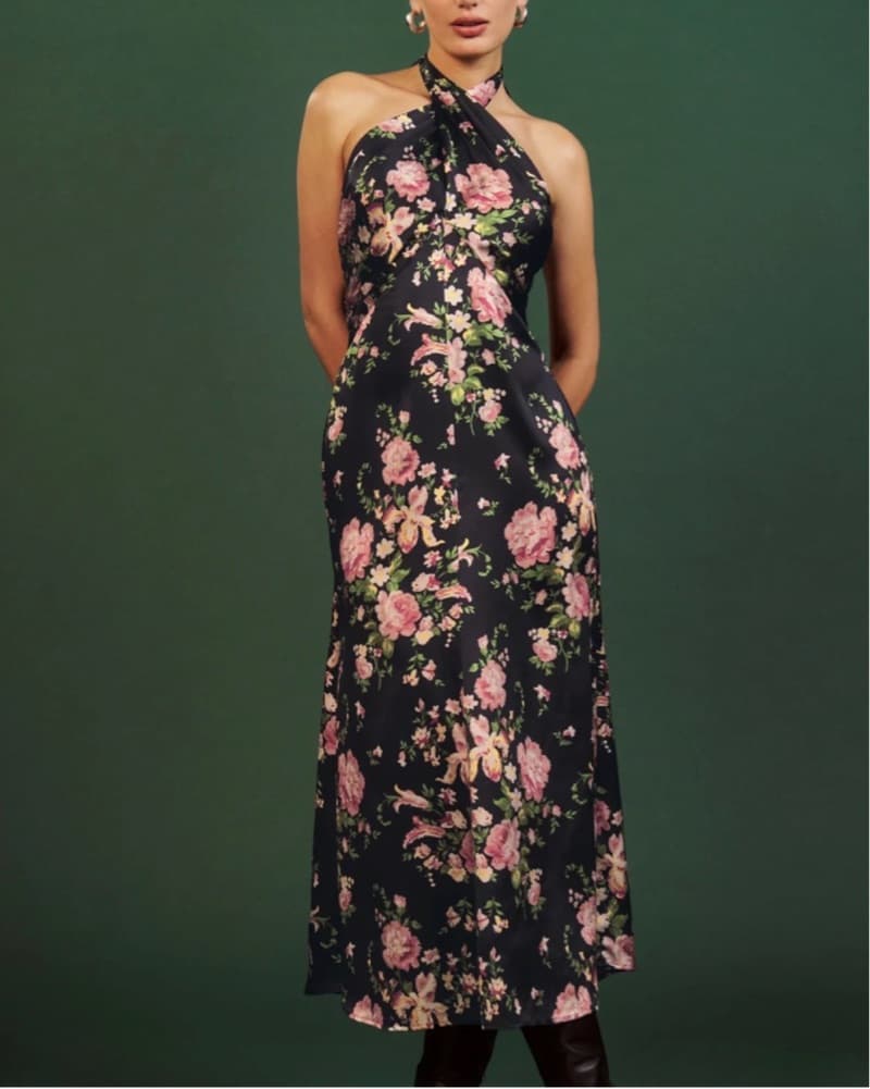 Reformation Maddison Silk Dress Size 12 - Image 1
