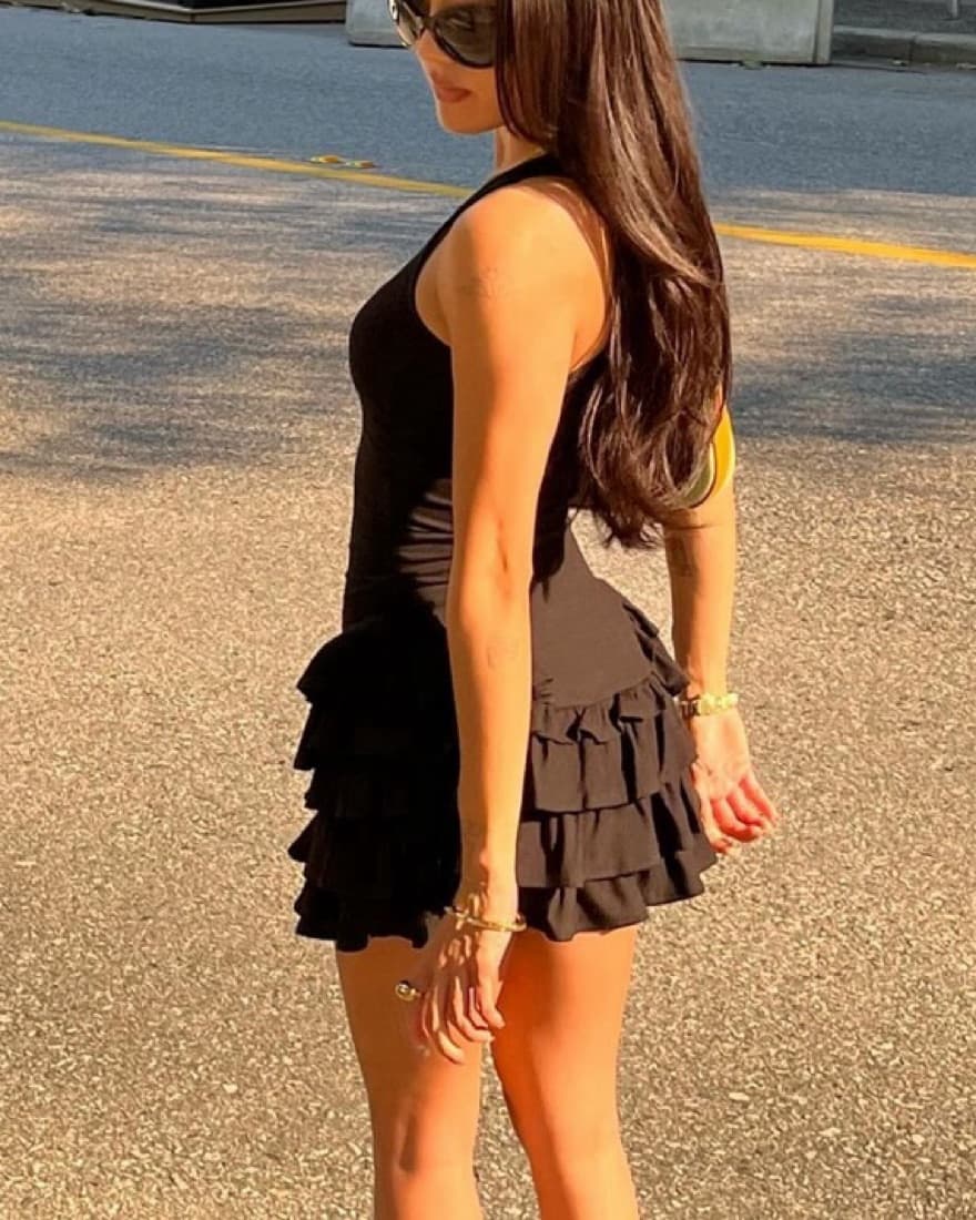 My mum made It frill dress  - Image 2