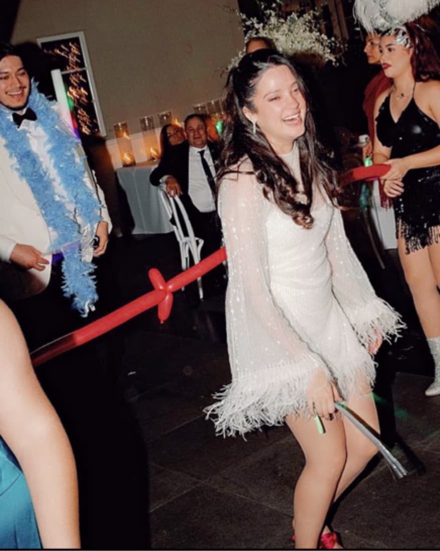 Rachel Gilbert / White Fringe Dress - Image 3