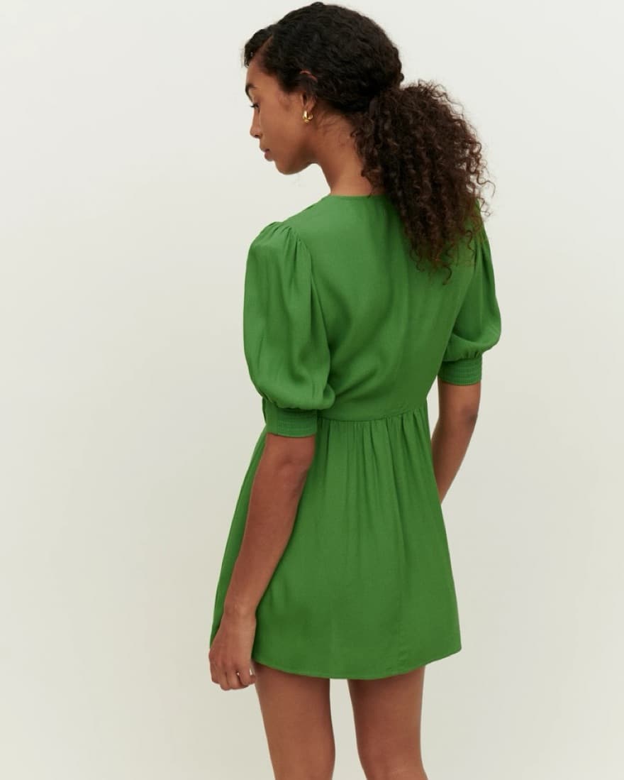 Reformation Puff Sleeve Dress - Image 2