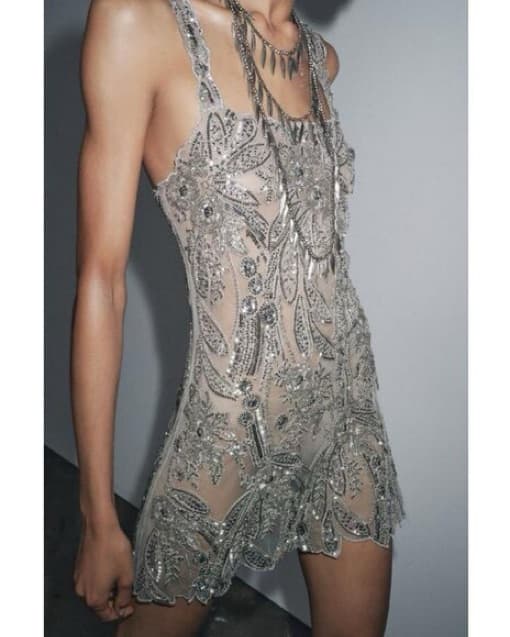 Shimmering Sequin Embellished Mini Dress - Image 2