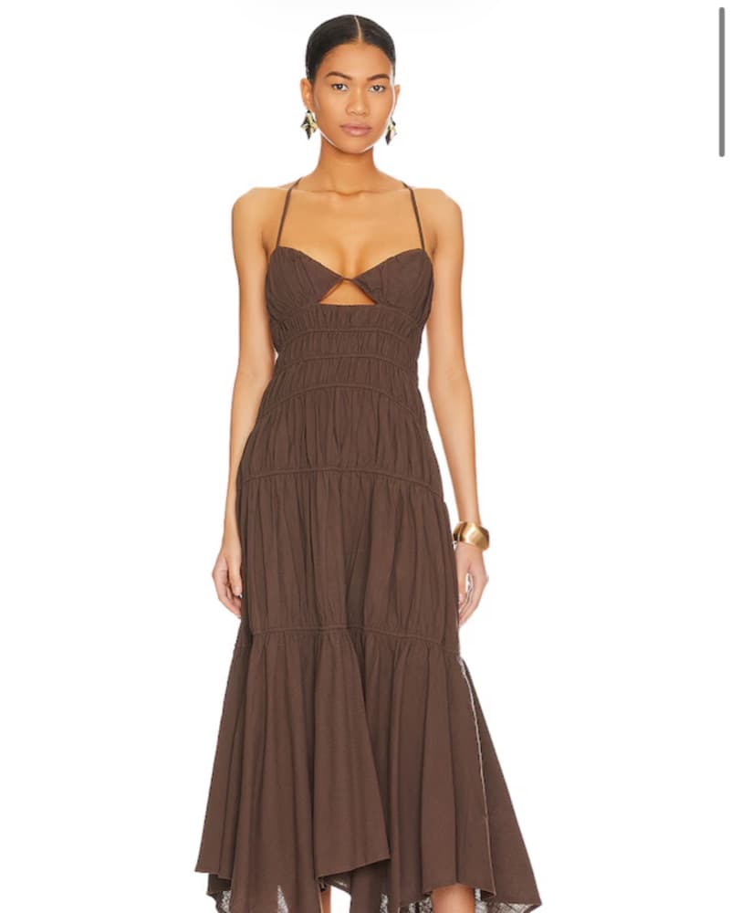 Tahlia Dress in Chocolate - Image 1