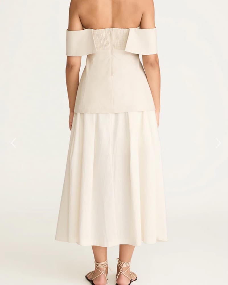 Rebecca Taylor Cotton Sateen Draped Shou - Image 3