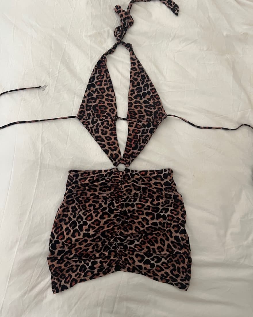 I Am Gia Kamilla Leopard Print Dress - Image 3
