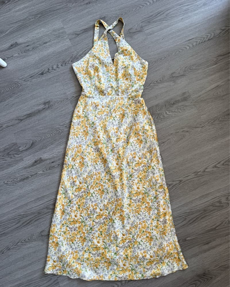 ASTR The Label Floral Halter Neck Dress - Image 4