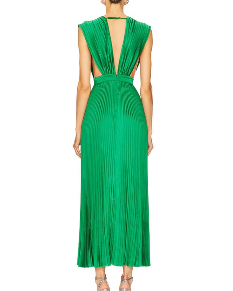 Green Low Neck Gown - Image 2