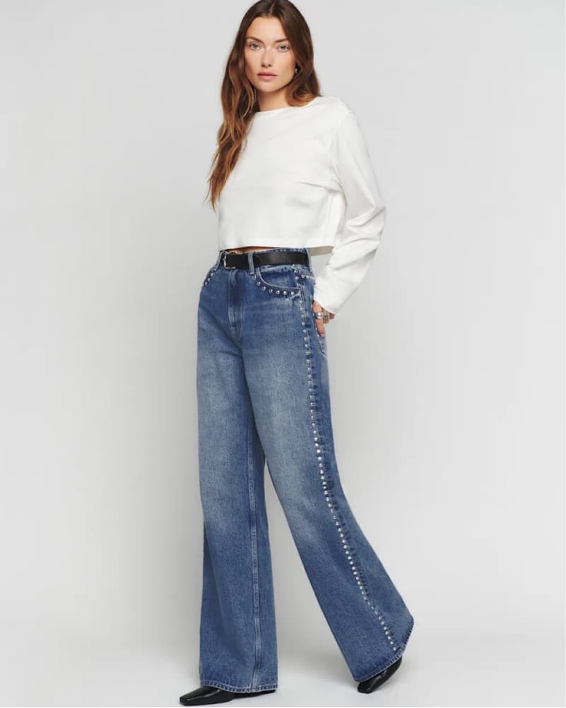 Reformation Studded Jeans - Image 2