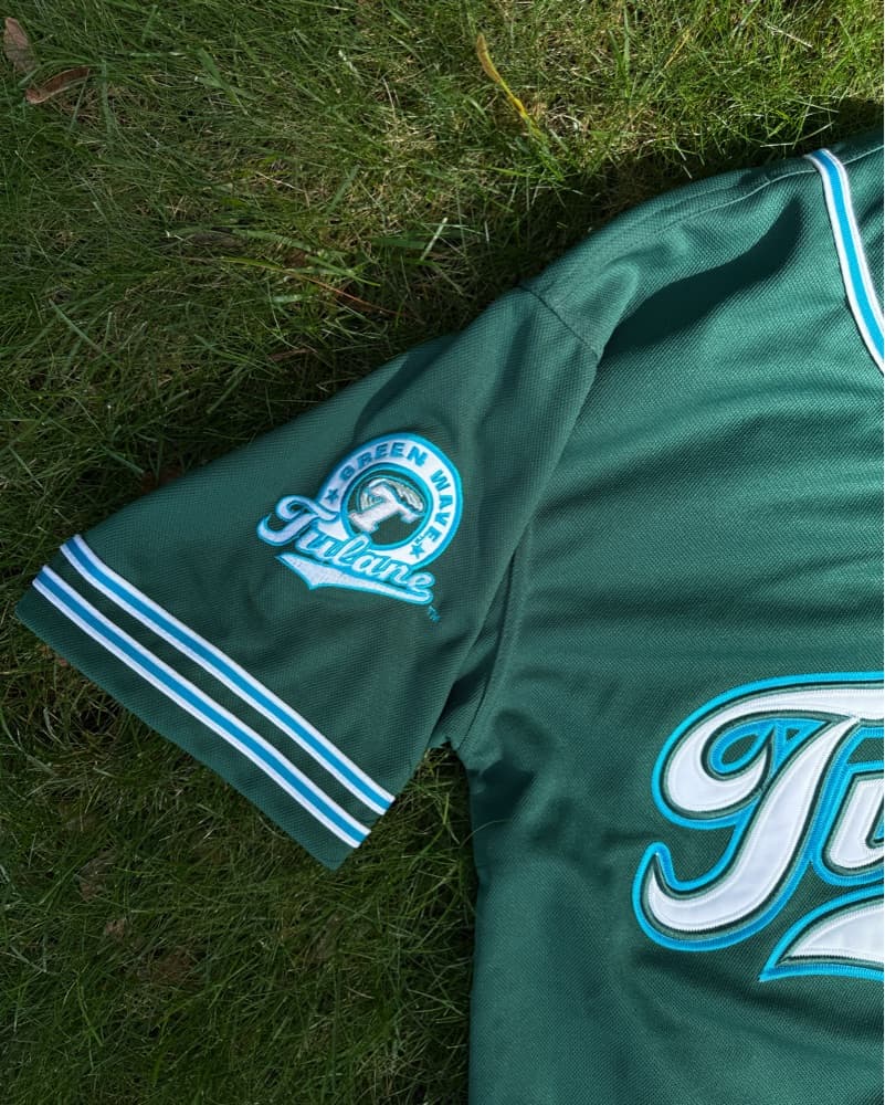 Tulane Vintage Baseball Jersey - Image 3