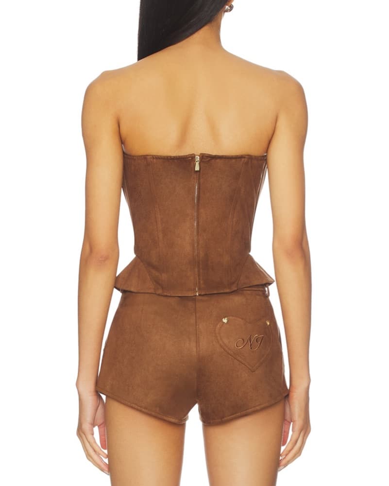 Nana Jacqueline Suede Corset - Image 3