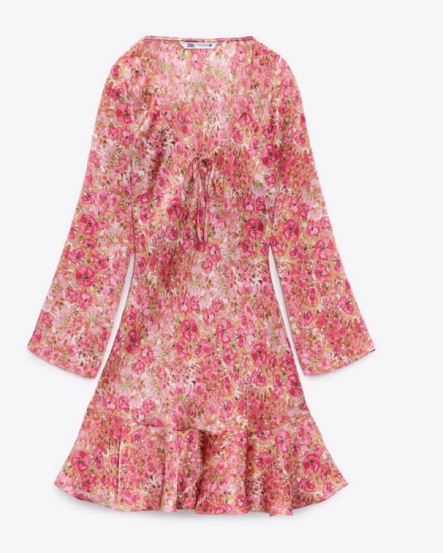 Zara Floral Print Mini Dress  - Image 2