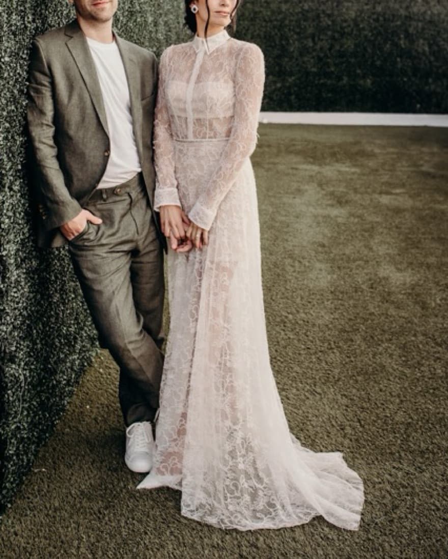 Berta Bridal Lace Gown - Image 1