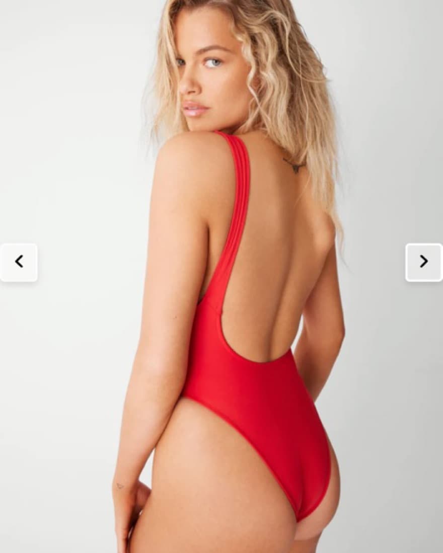 Frankies Bikinis Red Swimsuit - Image 2