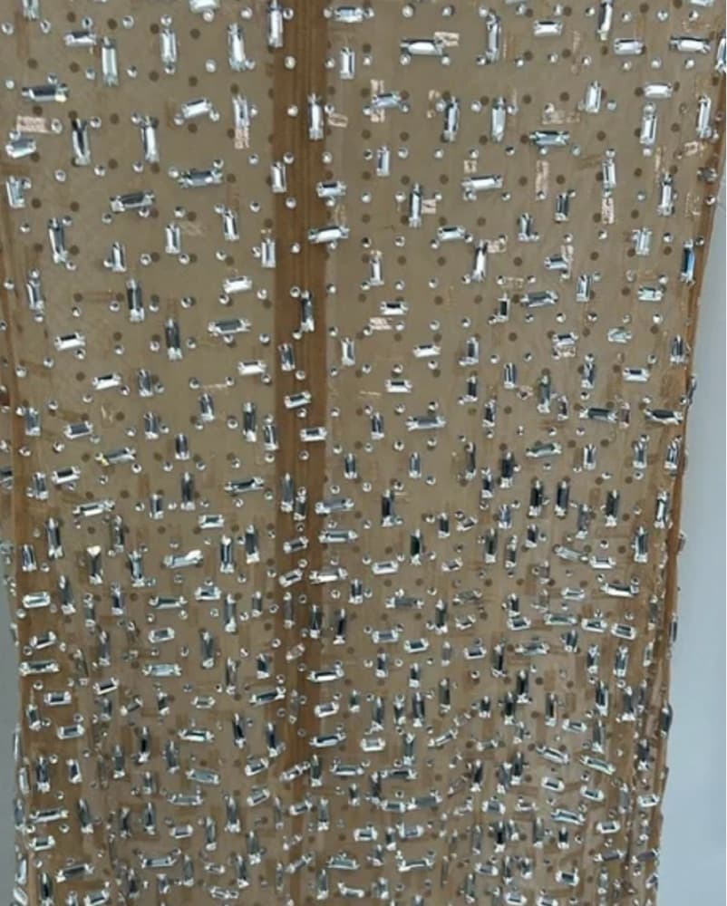 Retrofete Crystal Vinci Dress Nude XS - Image 6