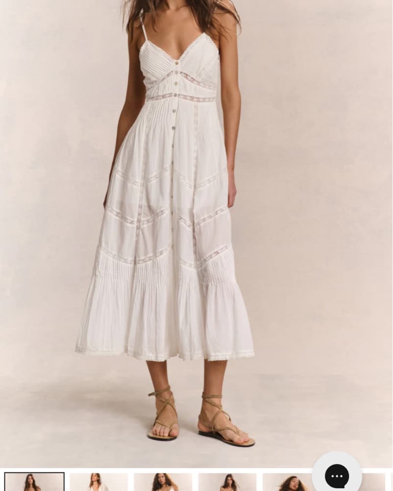 Esilda Heritage Cotton Midi Dress - Image 1