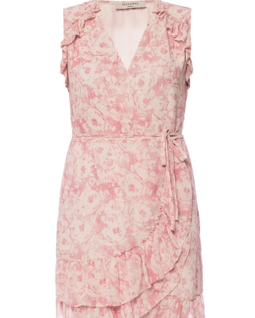 All Saints Priyaya Wrap Dress - Image 3