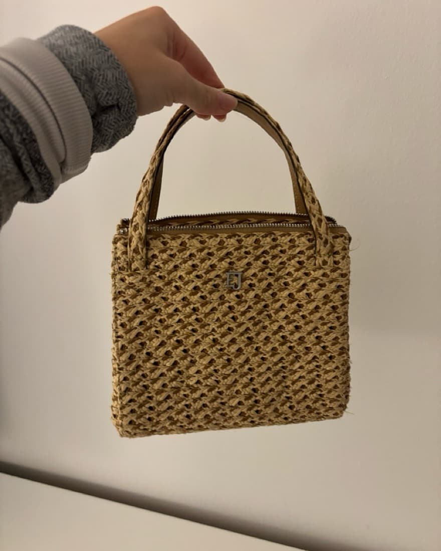 Woven Straw Mini Bag - Image 2