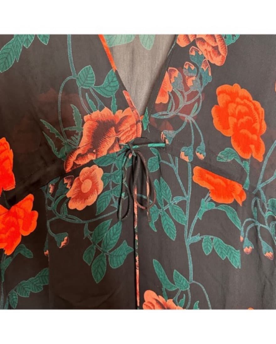 Ganni Dresses Ganni Black Floral Women's - Image 4