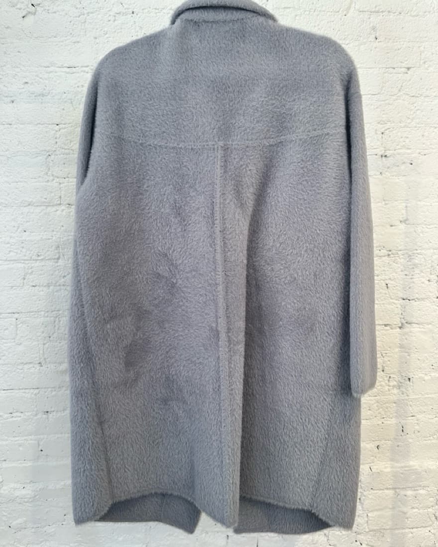 Light Gray Teddy Coat - Image 1