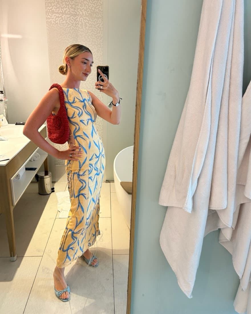 Colorful dress with metal detail  - Image 1