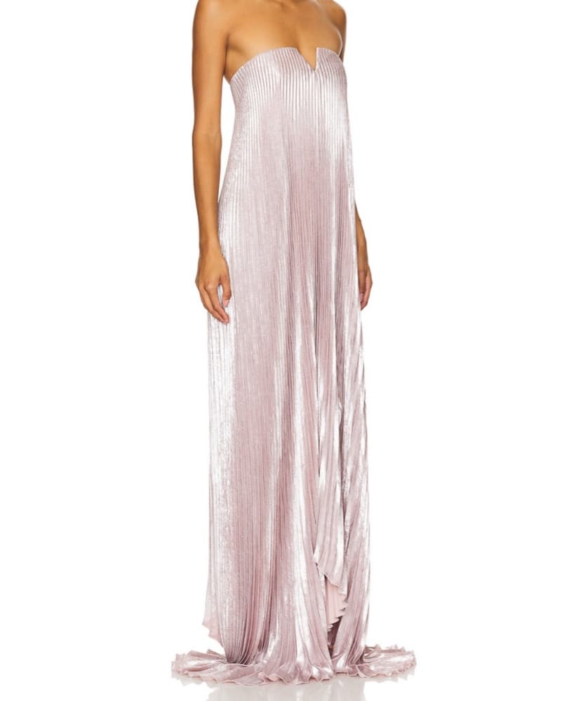 L’IDEE Black Tie Gown In Dusty Shimmer - Image 2