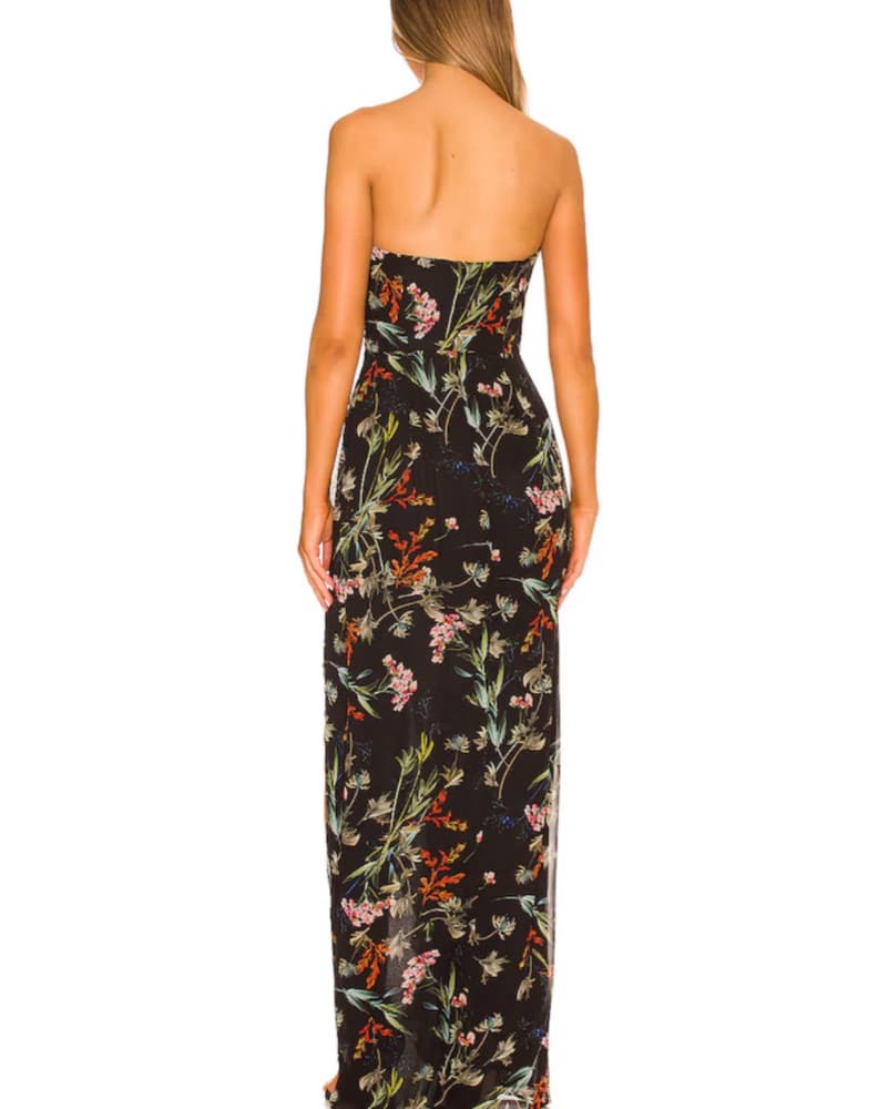 Katie May Babycakes Gown in Black Floral - Image 2