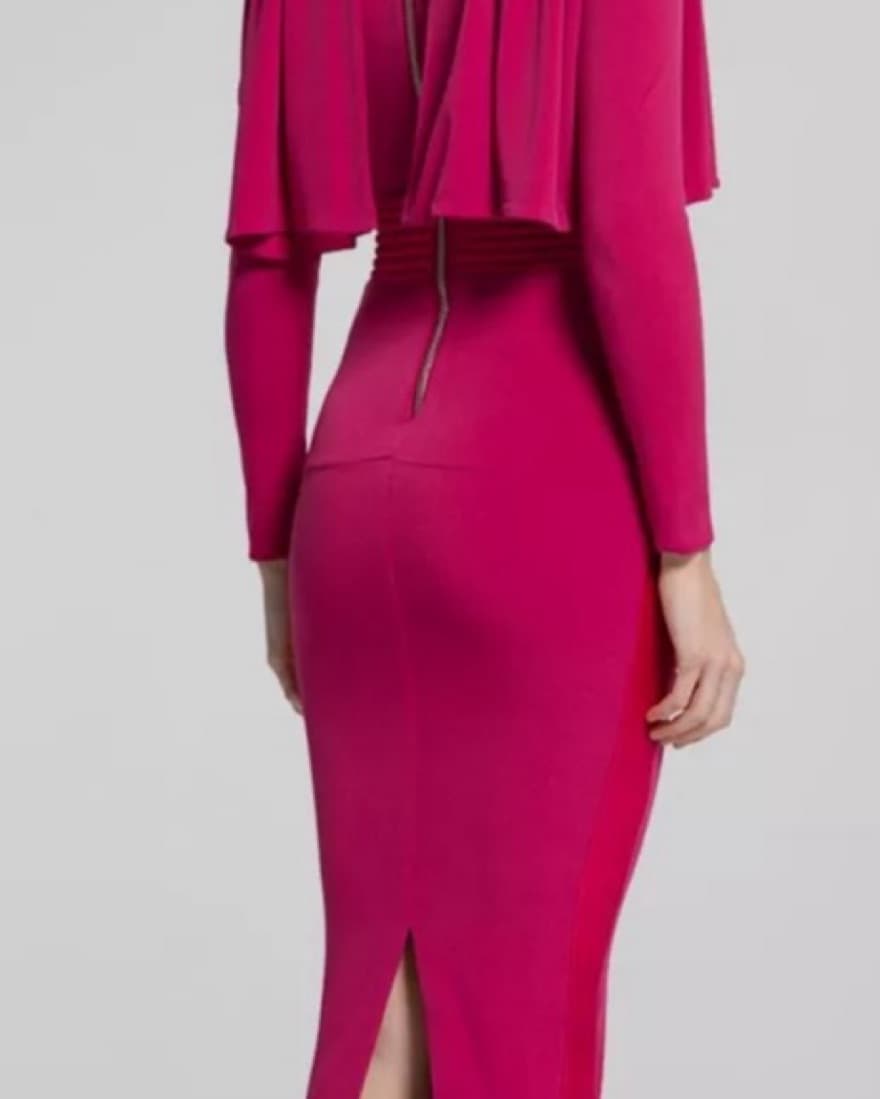 Zhivago Pink The will Midi Jersey Dress  - Image 4