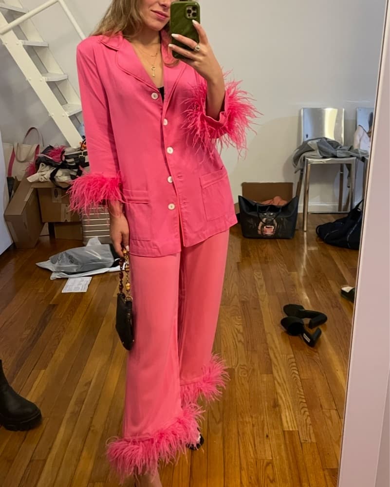 Sleeper Pink Feather PJ Set - Image 2