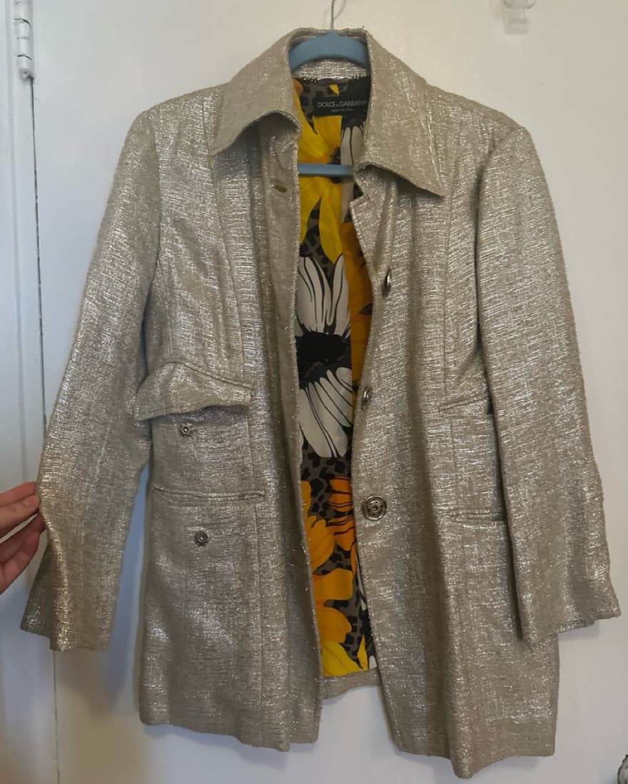 Dolce + Gabbana metallic jacket  - Image 3