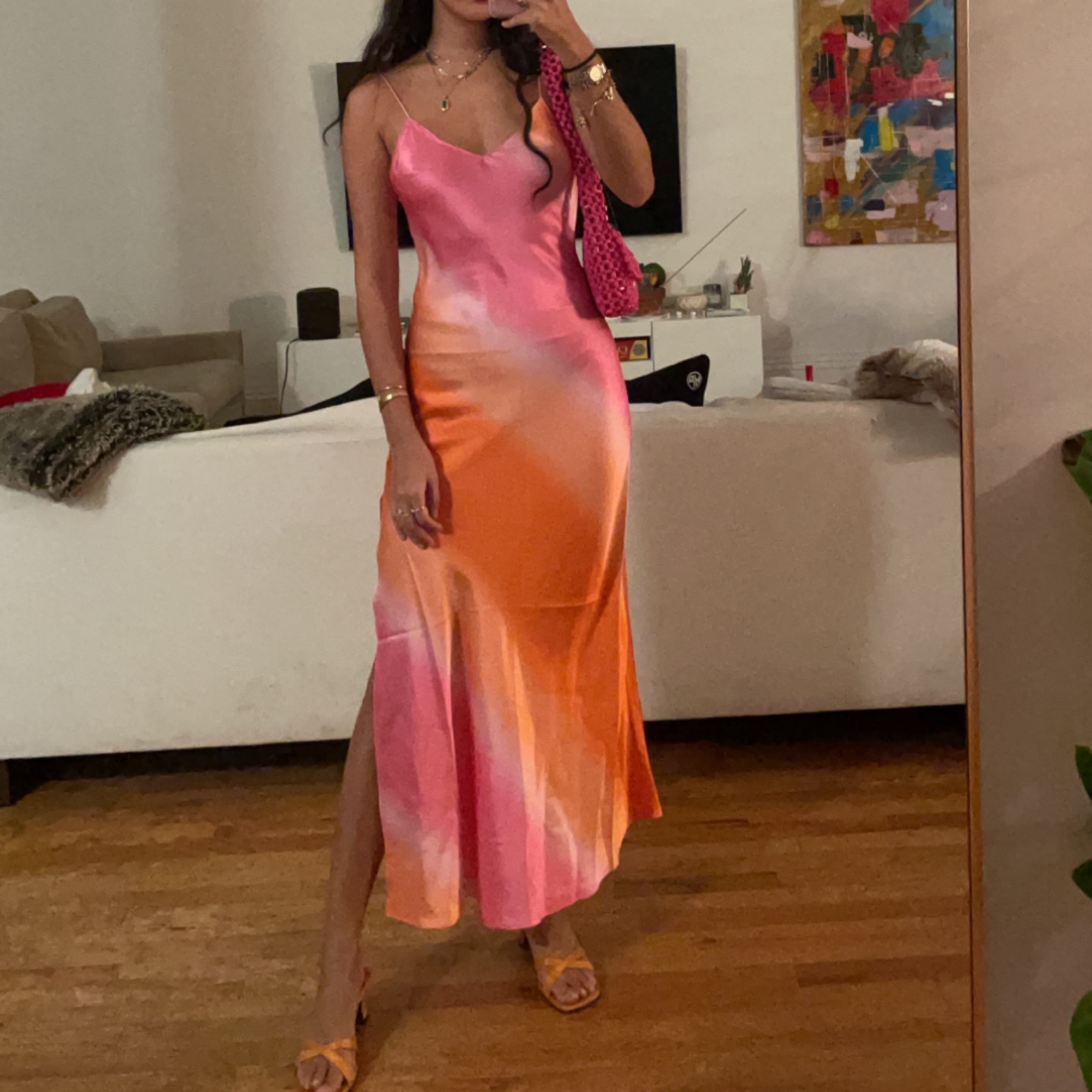 Dannijo Ombre Long Silk Dress - Image 4