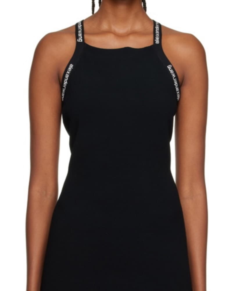 Alexanderwang.t Logo Bodycon Tank Dress - Image 6