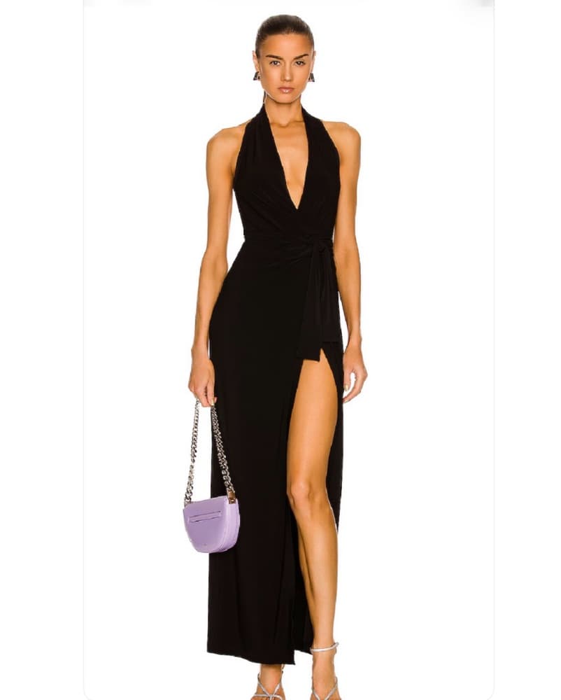 Halter Wrap Straight Gown - Image 1