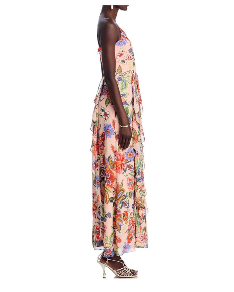 Floral Cascade Ruffle Maxi Dress - Image 5