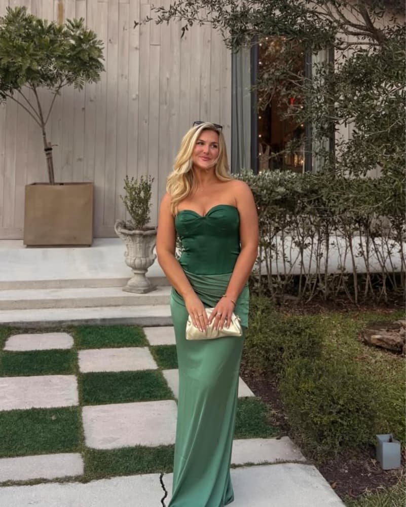 Amit Gown in Tonal Green  - Image 2