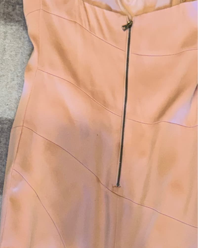 Alice + Oliva Pink Silk Gown - Image 3