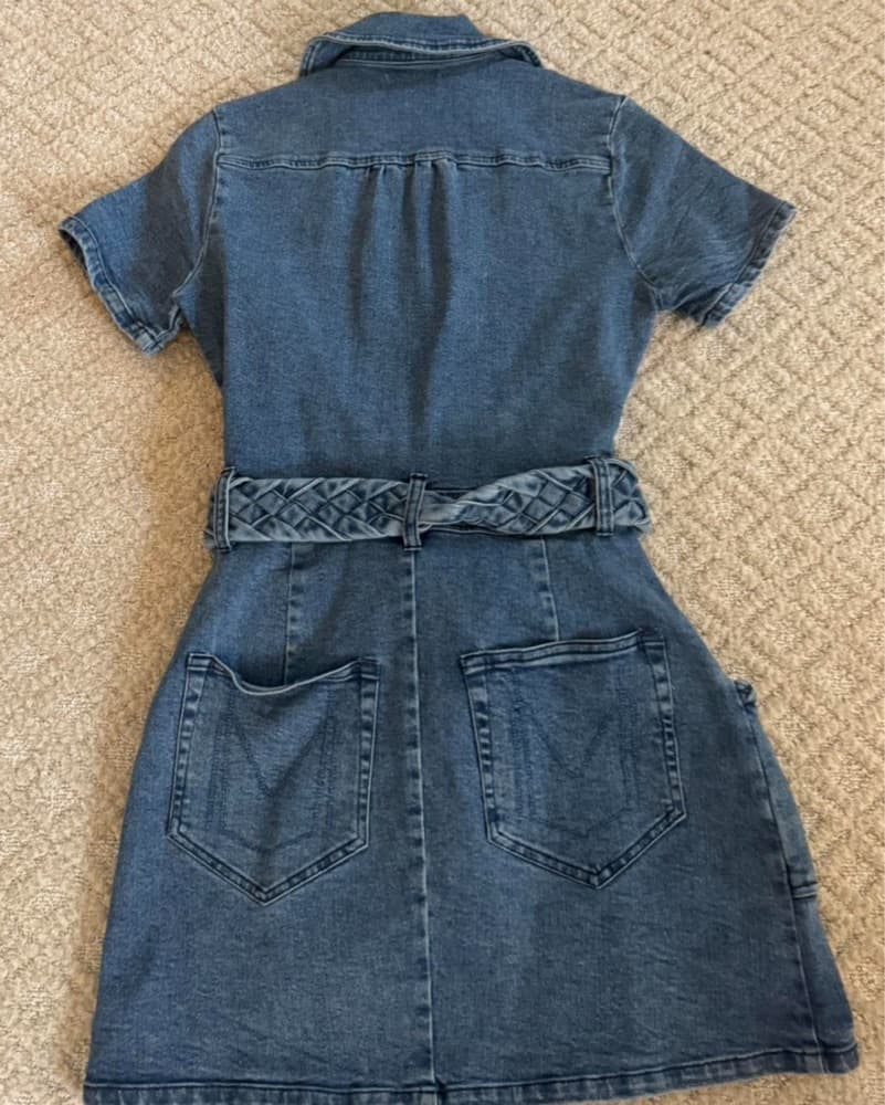 Shoe Me Your Mumu Blue Denim Mini Dress  - Image 3
