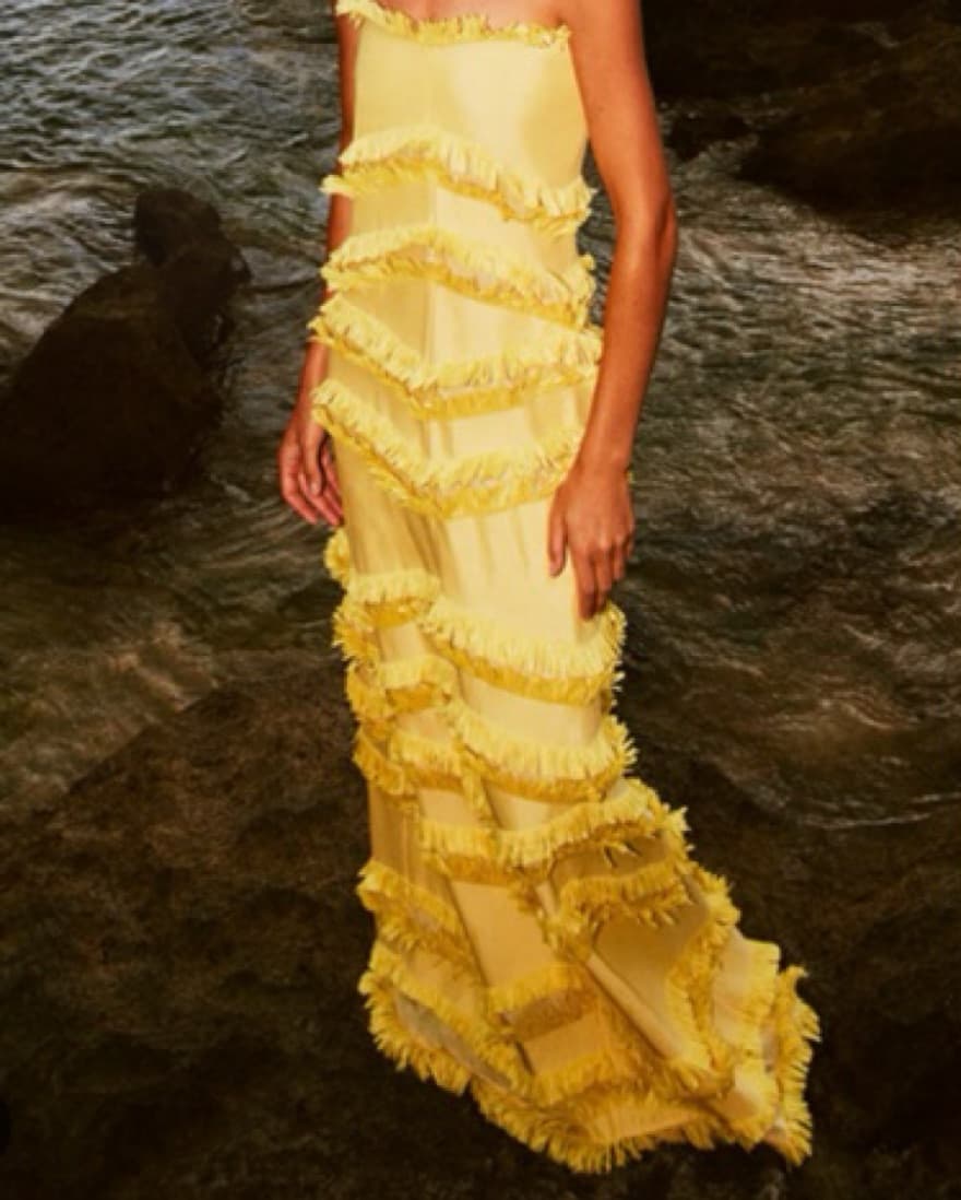 Alexis Reeve Yellow Gown  - Image 1