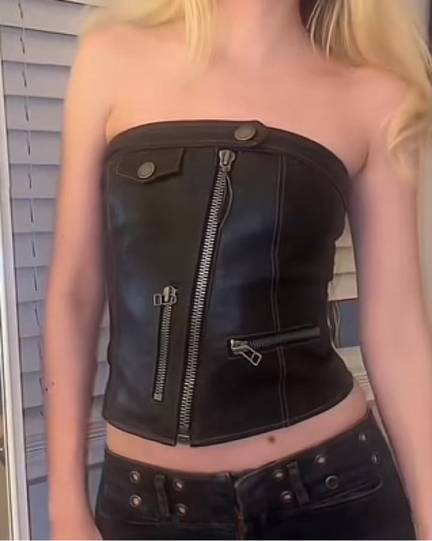 Vintage Leather Corset  - Image 1